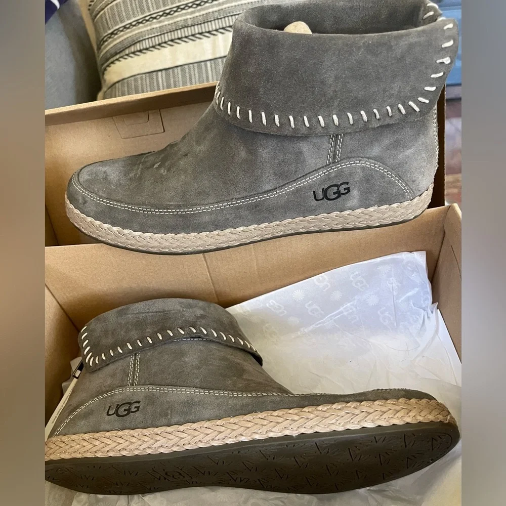 UGG Women’s Taupe Suede Boots - Picture 7 of 9